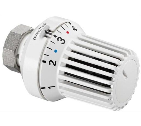 Oventrop Thermostat Uni XH M30x1,5  mit Nullstellung verchromt 1011365 Fl&uuml;ssig F&uuml;hler